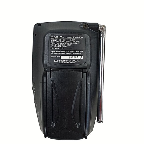 Vintage Casio EV 660 Handheld TFT Active Matrix TV Tested Works - Picture 2 of 5